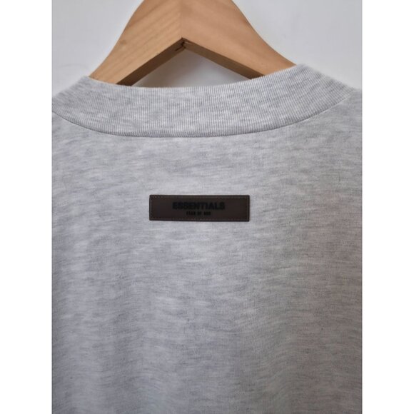 Essentials Fear Of God Dark Oatmeal 100% Cotton Casual Crewneck T-Shirt Sz XL - Picture 4 of 9
